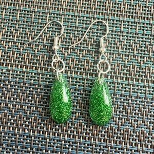 Resin Sparkle Earrings